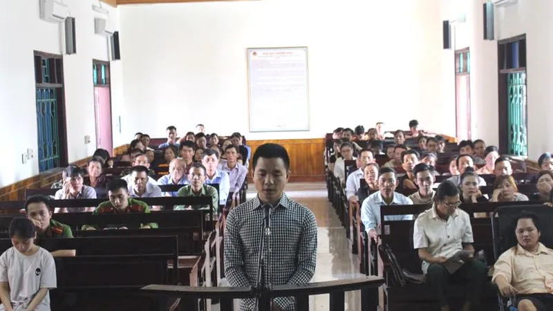 Bị cáo Phan Xuân Hiệp tại phiên tòa