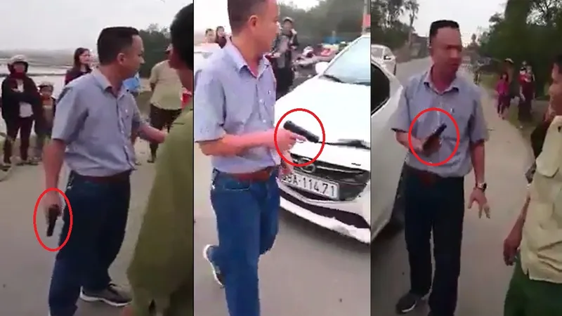 Vụ rút súng đe dọa sau tai nạn ở Hà Tĩnh: Phạt tài xế 38 triệu đồng