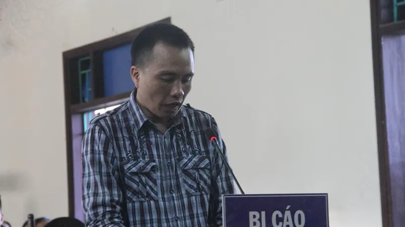 Bị cáo Phan Đình Quân tại phiên tòa