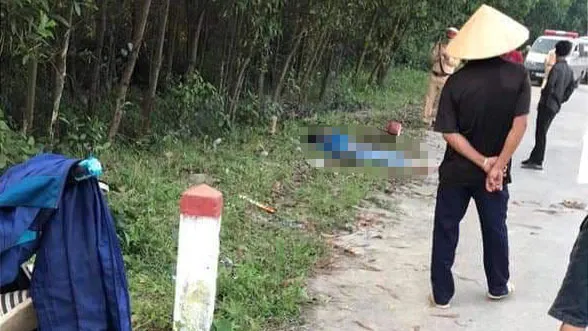 Khu vực hiện trường vụ tai nạn giao thông (Ảnh người dân cung cấp)