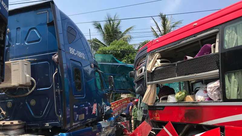 Hiện trường vụ tai nạn giao thông