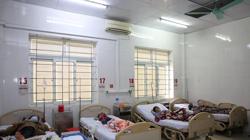 Các bệnh nhân được theo dõi và điều trị tại Bệnh viện Đa khoa tỉnh Hà Tĩnh