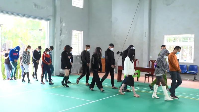 Các đối tượng tại cơ quan công an