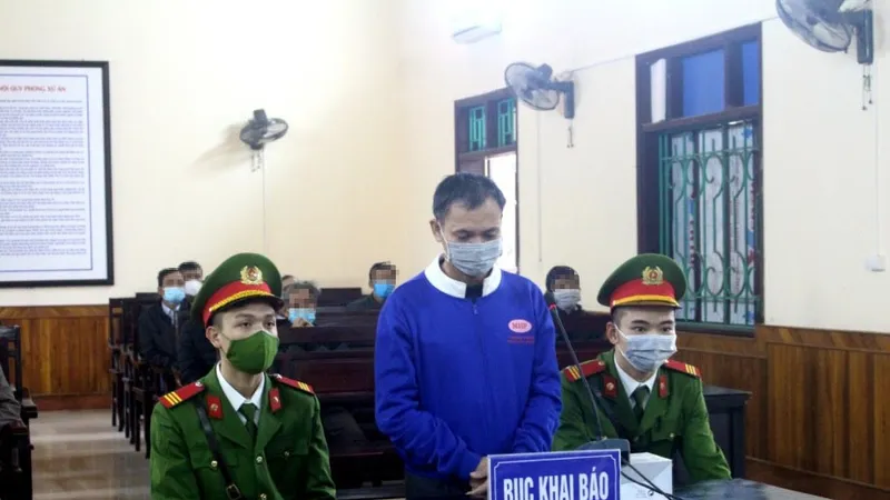 Bị cáo Lê Văn Thìn tại phiên tòa