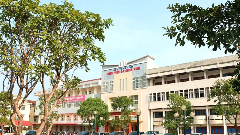 Một góc Bệnh viện Đa khoa tỉnh Hà Tĩnh 