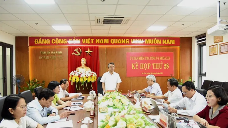 Ủy ban Kiểm tra Tỉnh ủy Hà Tĩnh tổ chức kỳ họp thứ 28 
