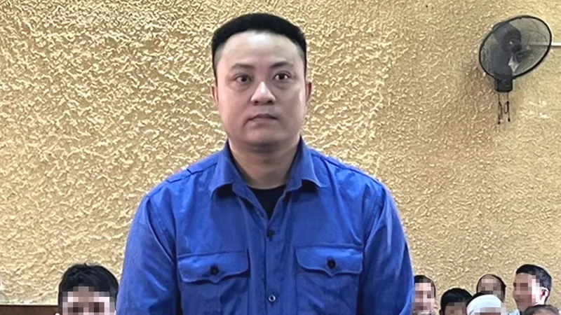 Bị cáo Phan Song Pha tại phiên tòa xét xử 