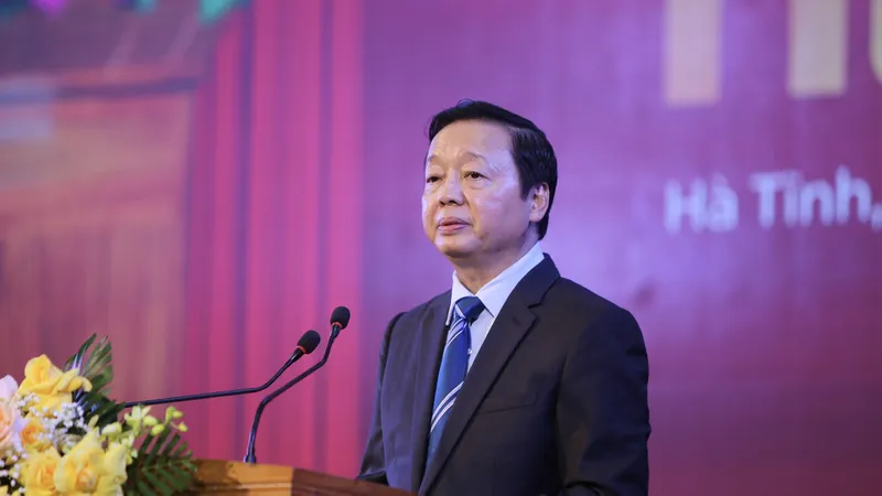 Phó Thủ tướng Chính phủ Trần Hồng Hà phát biểu tại lễ kỷ niệm 110 năm Ngày sinh đồng chí Lý Tự Trọng