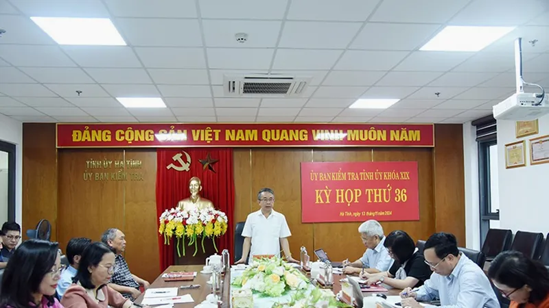 Ủy ban Kiểm tra Tỉnh ủy Hà Tĩnh khóa XIX tổ chức kỳ họp với nhiều nội dung quan trọng