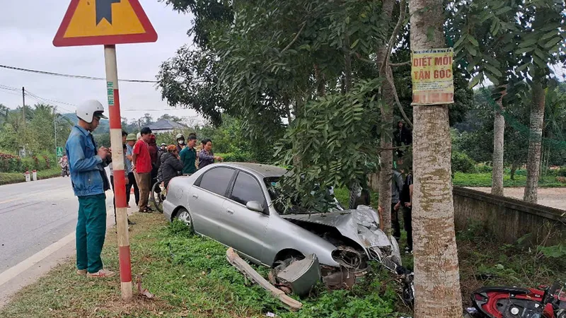 Hiện trường vụ tai nạn giao thông 