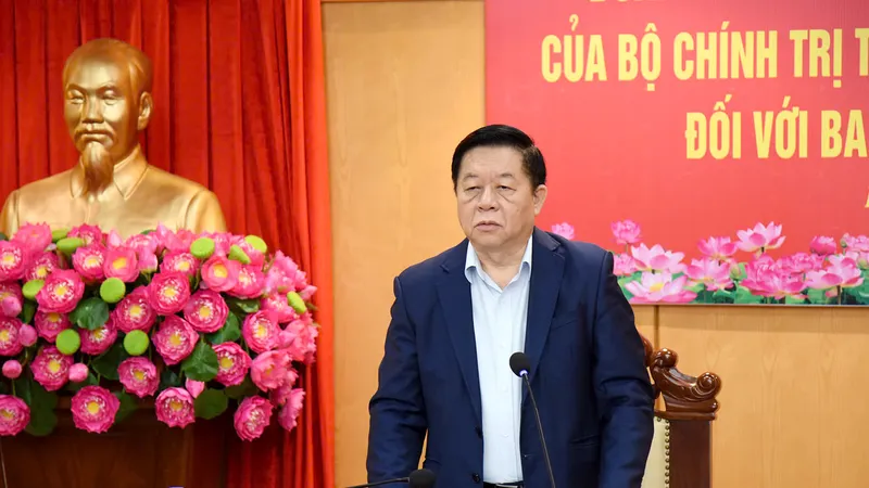 Đoàn Kiểm tra của Bộ Chính trị làm việc tại Hà Tĩnh