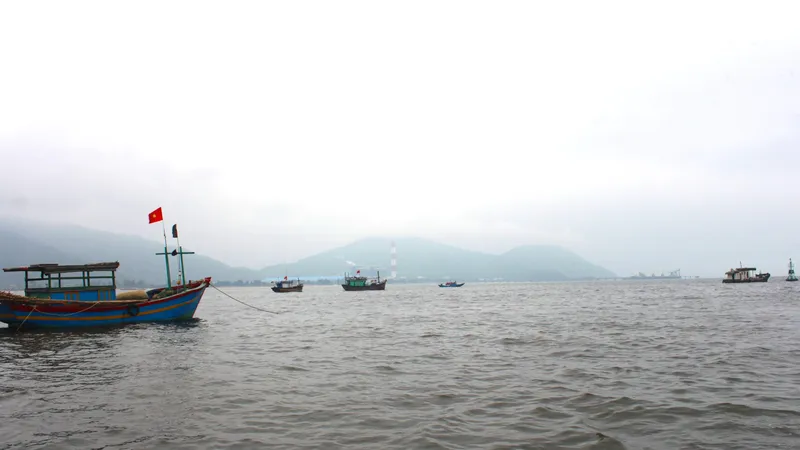 Một góc vùng biển Hà Tĩnh gần khu vực tàu Công Thành 07 bị chìm 