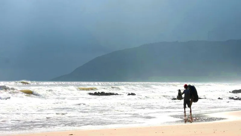 Một góc bờ biển ở phường Kỳ Nam, thị xã Kỳ Anh, tỉnh Hà Tĩnh 