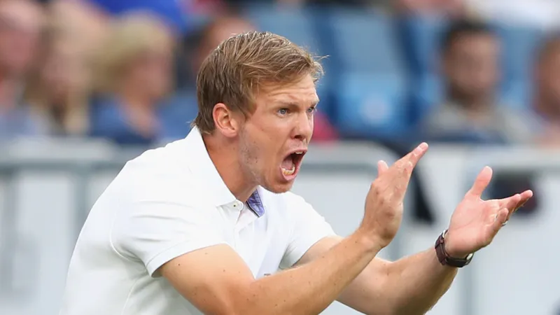 HLV Julian Nagelsmann vừa dẫn dắt Hoffenheim đá bại Bayern Munich (2-0) ở vòng 4 Bundesliga diễn ra hồi cuối tuần qua. Ảnh: Getty Images