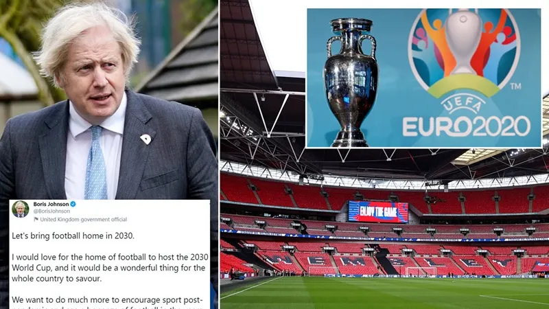 Thủ tướng Anh, Boris Johnson tin đây là “thời điểm thích hợp” để “đưa bóng đá trở về nhà”.