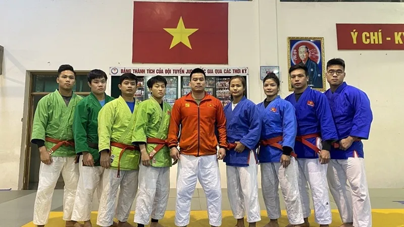 VĐV Kurash quốc gia sẽ có cơ hội thử sức tại giải vô địch châu Á 2022. Ảnh: H.TRƯỞNG