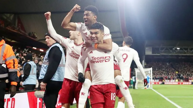 Casemiro ghi bàn thắng duy nhất giúp Man.United đánh bại chủ nhà Nottingham Forest 1-0.