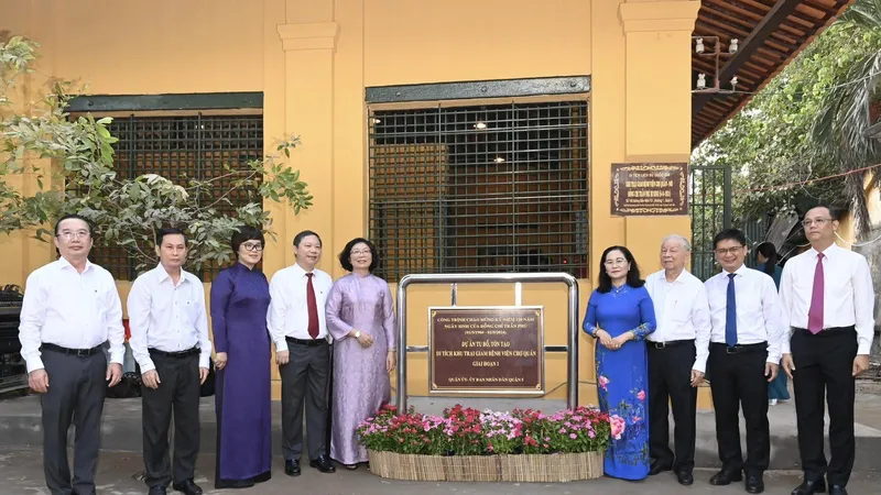 Hoàn thành giai đoạn 1 công trình tu bổ, tôn tạo di tích Khu trại giam Bệnh viện Chợ Quán.