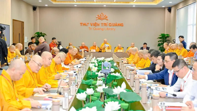Các đại biểu tham dự Phiên họp thứ hai giữa Giáo hội Phật giáo Việt Nam và Ủy ban Quốc tế Đại lễ Vesak Liên hợp quốc (ICDV)