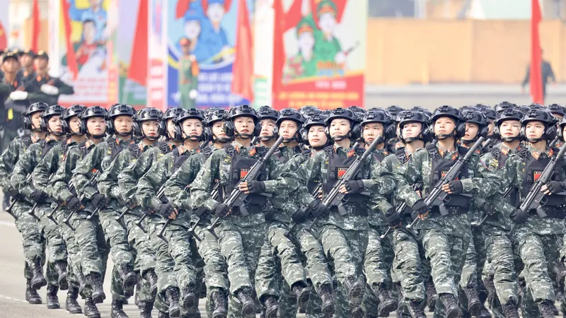 Tổng luyện lần 2, hình ảnh các khối diễu binh, diễu hành gây ấn tượng 