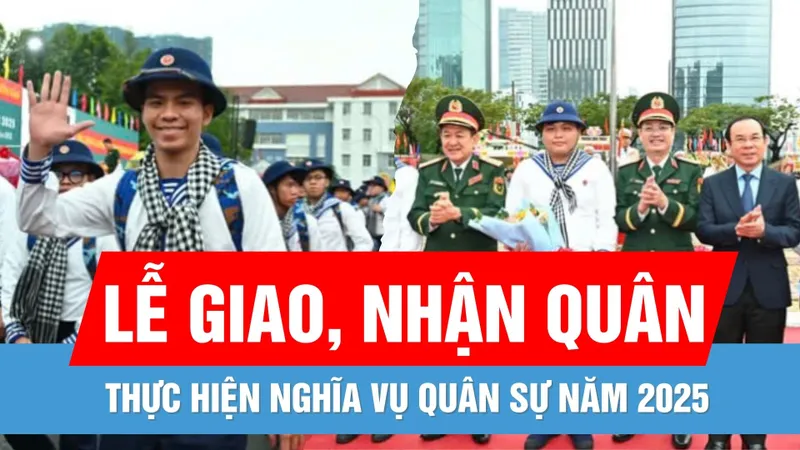 Bí thư Thành ủy TPHCM Nguyễn Văn Nên động viên thanh niên lên đường nhập ngũ