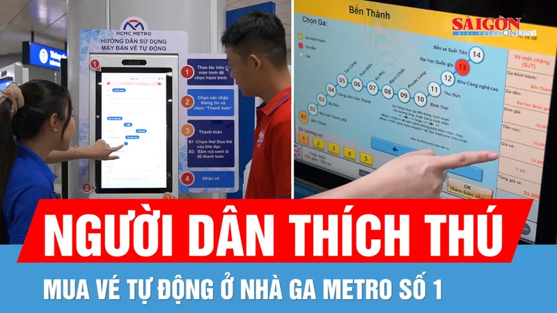 Thuận tiện khi mua vé metro không tiền mặt