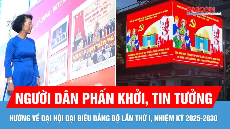 Người dân phấn khởi, tin tưởng trước thềm Đại hội đại biểu Đảng bộ TPHCM nhiệm kỳ 2025-2030
