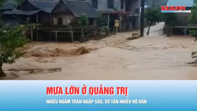 Podcast bản tin tối 16-10: Mưa lớn ở Quảng Trị: Nhiều ngầm tràn ngập sâu, sơ tán khẩn cấp nhiều hộ dân