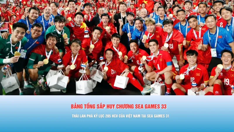 Podcast bản tin tối 20-12: SEA Games 33: Thái Lan phá kỷ lục 205 HCV của Việt Nam thiết lập tại SEA Games 31