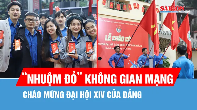 Tuổi trẻ cả nước "nhuộm đỏ" không gian mạng chào mừng Đại hội XIV của Đảng