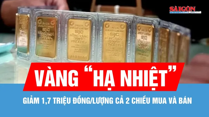 Chiều 29-1, giá vàng miếng SJC và vàng nhẫn 9999 cùng "hạ nhiệt"