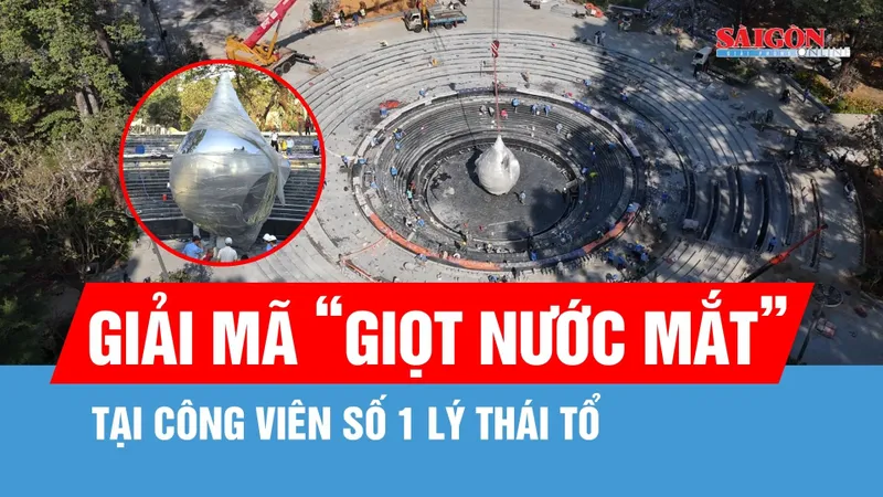 Tượng đài "Giọt nước mắt" tại công viên số 1 Lý Thái Tổ: Biểu tượng của lòng trắc ẩn