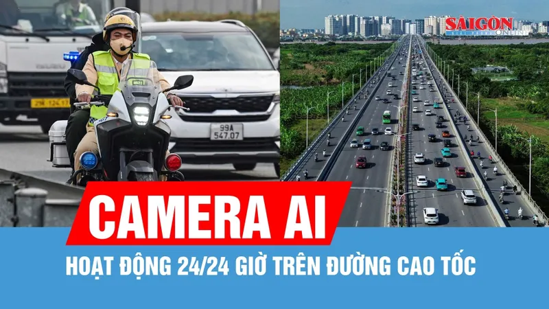 Camera AI hoạt động 24/24 giờ trên đường cao tốc