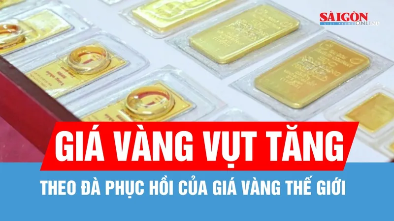 Giá vàng trong nước sáng nay tăng 7,5 triệu đồng/lượng