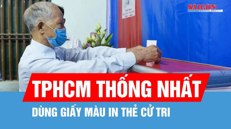 TPHCM thống nhất dùng giấy màu in thẻ cử tri