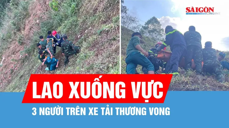 Xe tải lao xuống vực khiến 1 người tử vong