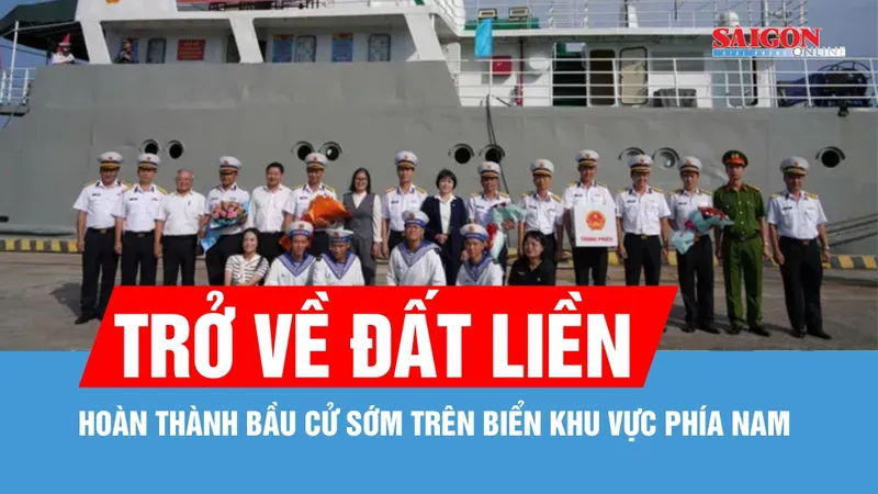 Hoàn thành bầu cử sớm trên biển khu vực phía Nam