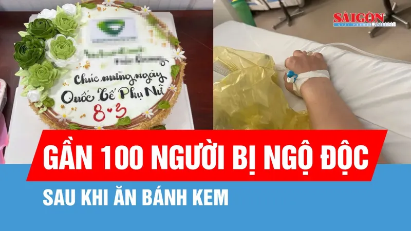 An Giang: Ăn bánh kem, gần 100 người bị ngộ độc