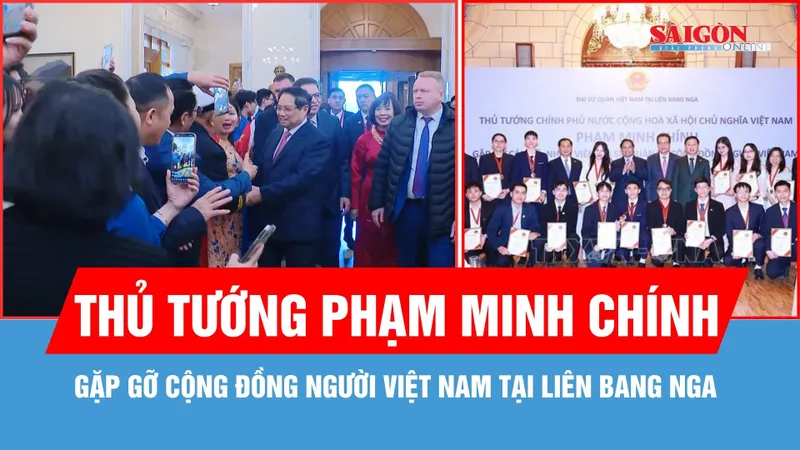 Thủ tướng gặp gỡ cộng đồng người Việt Nam tại Liên bang Nga