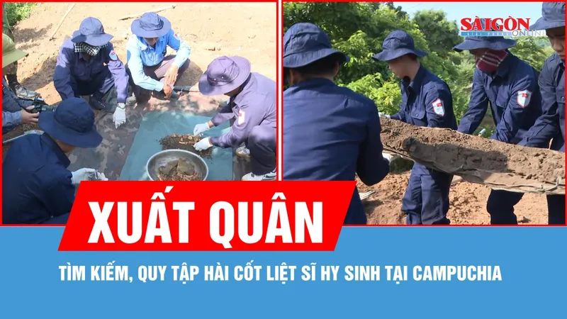 Xuất quân tìm kiếm, quy tập hài cốt liệt sĩ hy sinh tại Campuchia