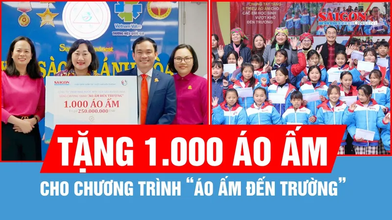 Trao tặng 1.000 áo ấm cho Chương trình “Áo ấm đến trường”