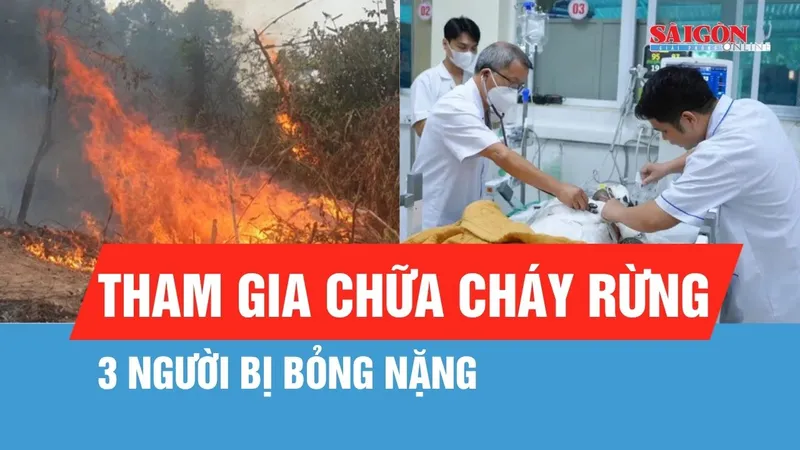 Điện Biên: Thăm hỏi, hỗ trợ 3 bệnh nhân bị bỏng nặng khi tham gia chữa cháy rừng