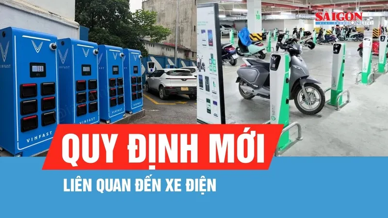Sẽ quy định cụ thể khu vực đậu xe điện, trạm sạc, đổi pin tại các khu chung cư
