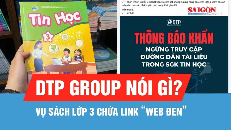 Phụ huynh bàng hoàng phát hiện sách lớp 3 chứa link "web đen"