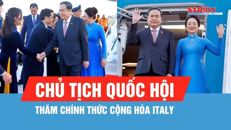 Chủ tịch Quốc hội Trần Thanh Mẫn và phu nhân thăm chính thức Cộng hòa Italy