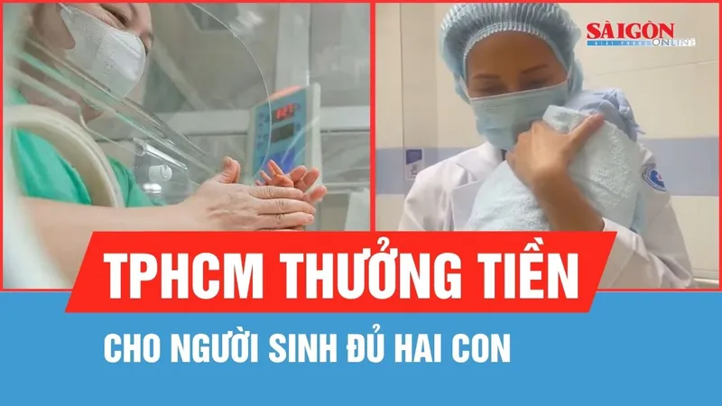 TPHCM thưởng tiền cho người sinh đủ hai con