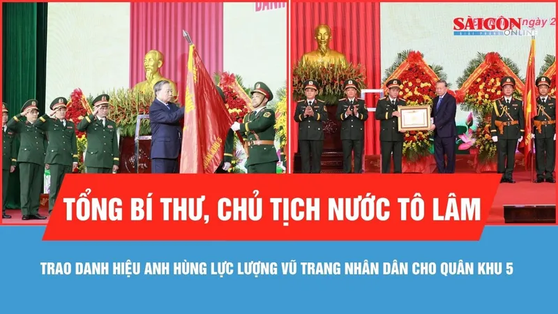 Quân khu 5 đón nhận danh hiệu Anh hùng Lực lượng vũ trang nhân dân