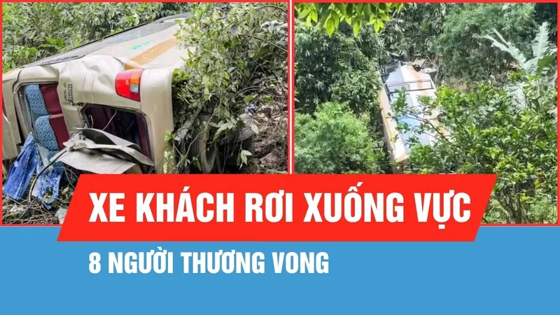 Điều tra nguyên nhân xe khách lao xuống vực ở Sơn La