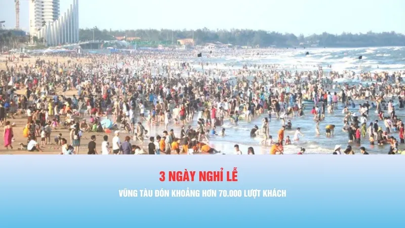 Pocast bản tin tối 27-4: Vũng Tàu đón khoảng hơn 70.000 lượt khách trong 3 ngày nghỉ lễ