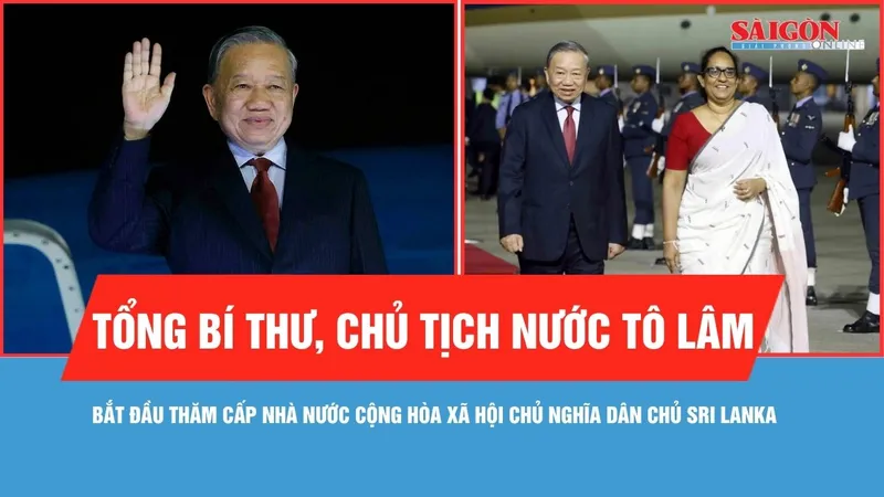 Tổng Bí thư, Chủ tịch nước Tô Lâm bắt đầu thăm cấp Nhà nước Cộng hòa xã hội chủ nghĩa dân chủ Sri Lanka